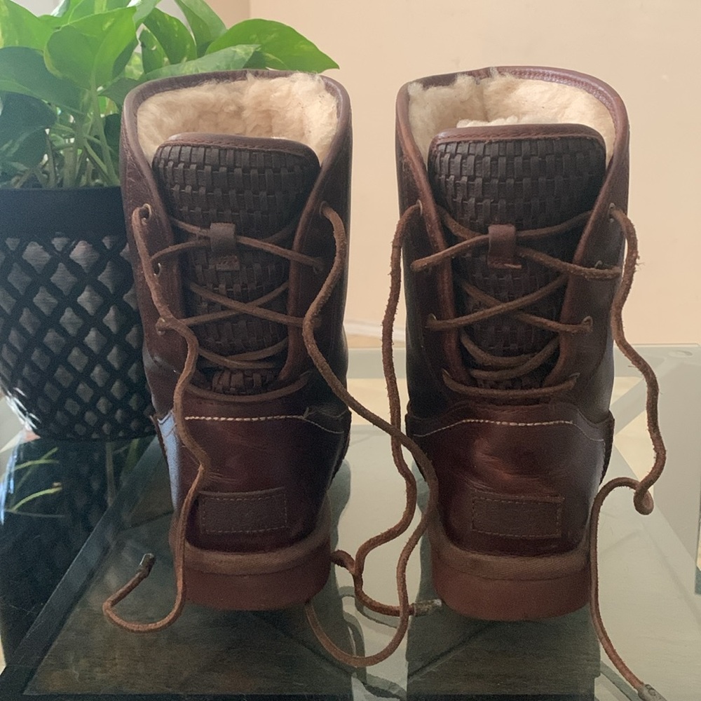 UGG Mariana Sheepskin Lined Leather Boots - Picture 6 of 14